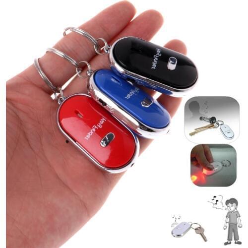 Fashion Whistle Locator Keys Chain Classic Anti Lost Keys Finder Find With Alarm Tracker Device Key Ring 3 Color New