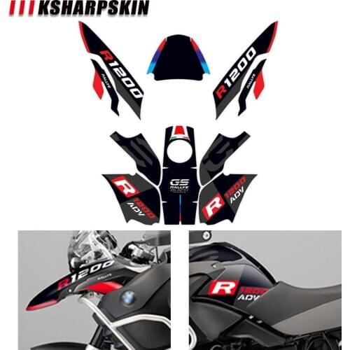 Motorcycle full body stickers front and rear fairing waterproof moto decals kit For BMW R1200GS ADV 2004-2007 R1200gsa Gsa r1200