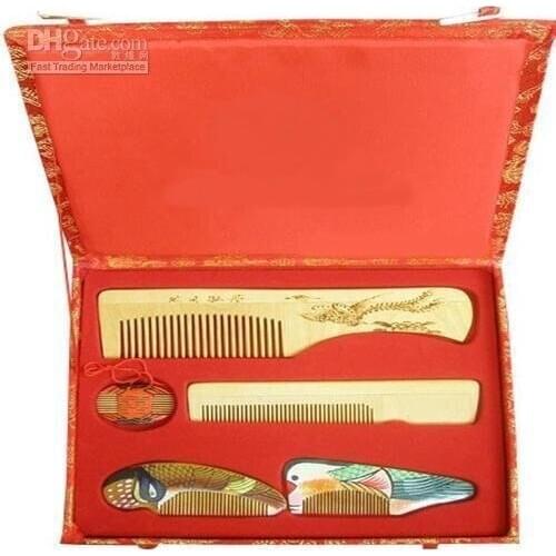 2019 New!spun gold wood mandarin duck wedding gift -A113