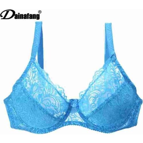 New Hot Sell Lace Breathable Underwear Sexy Full Cup Women Female Lingerie Floral Bow Decorative Cotton Push Up Bras