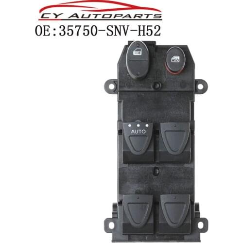 35750-SNV-H52 35750SNVH52 New Master Power Window Door Switch For 2006-2011 Honda Civic