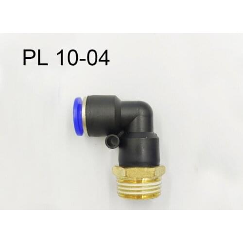 PL Elbow 50pcs Lot 10-04 10mm Air Connector Pneumatic Fitting Quick Fittings Male Thread Push In