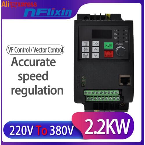 4kw 220v single phase input 380v 3 phase output AC Frequency Inverter & Converter ac drives /frequency converter