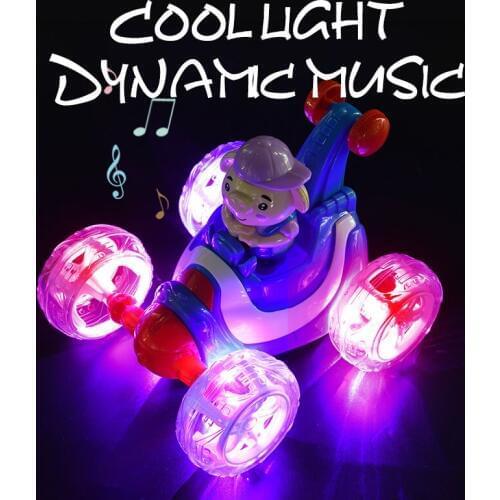 Rc car Radio Controled on Machine remote Control toys model 360 Tumbling Electric Stunt Dancing Flashing Light Dasher Panel