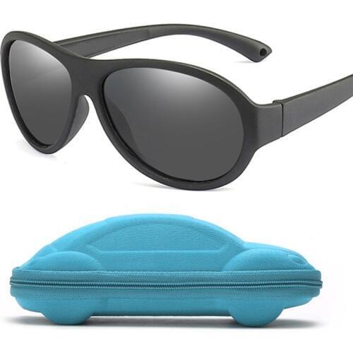 Rubber Polarized Kids Sunglasses Boys Girls Baby Infant Fashion Sun Glasses UV400 Eyewear Child Shades Gafas with case gift