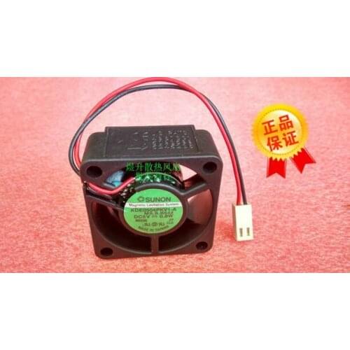 SUNON 40*40*20mm 4cm KDE0504PKV1-A DC 5V 0.8W 2-wire Intelligent Temperature Control Switch Cooling Fan