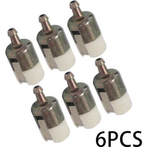 6pcs Fuel Filter For Echo 13120507320/13120507321/13120519830/13120519831/13120519832 Chainsaw Trimmer Brushcutter Edger Blower