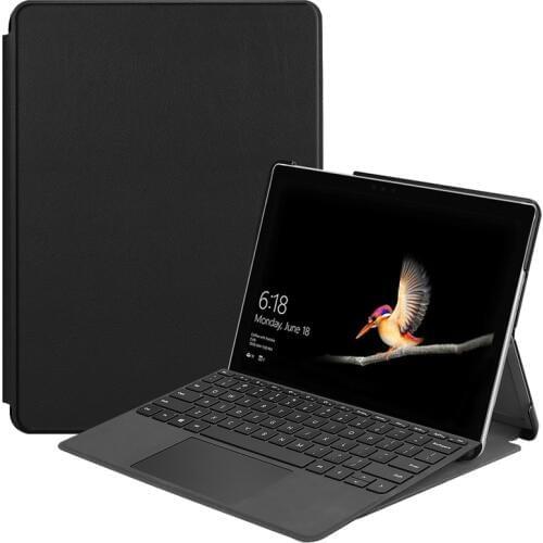 Ultra Slim PU Leather Case Cover for Microsoft Surface Go Go 2 10 inch Tablet + Stylus Pen Tri-Fold NO Sleep Wake Up Functions