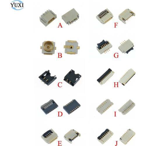 YuXi 2pcs Replacement Parts For Nintend Switch NS Joy Con PCB Board Flex Cable Connector Socket Clip Spare parts