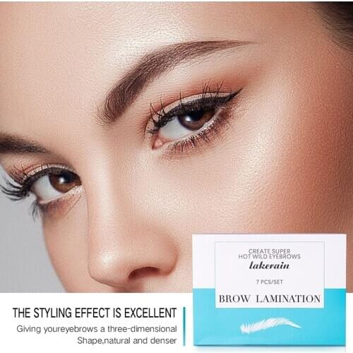 1Set Semi Permanent Brow Lift Kit Eyebrow Lamination Kit Styling Perming Setting Curling Brow Lamination Eyelash Perm Set Salon