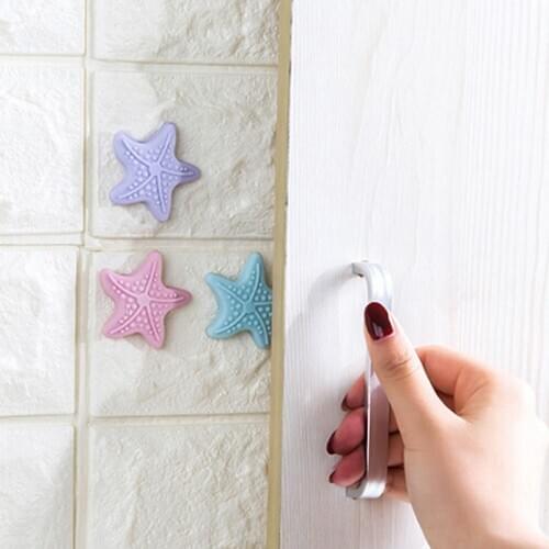 1PCS Self Adhesive Rubber Door Handle Knob Crash Pad Wall Protect Bumper Guard Stopper Luminous Stop Stick Home Wall Decor