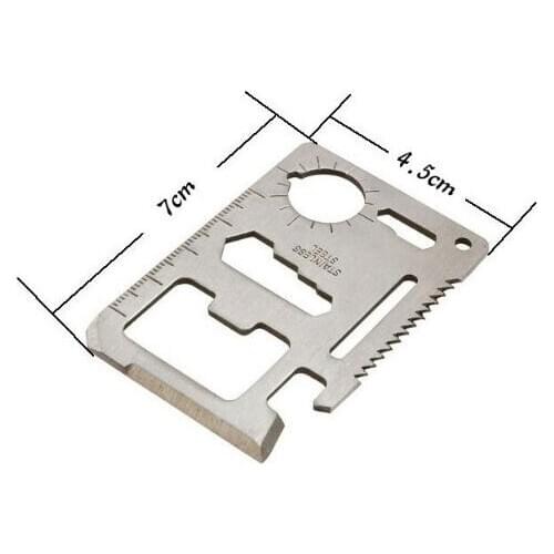 10 pcs Emergency Survival Mini Knife Multi Tool 11 in one Camping tool portable min Opener wrench screwdriver