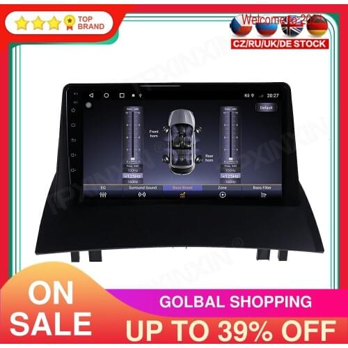 128 Android 10 For Renault Megane 2 2002-2009 Car GPS Navigation Radio Player Car Multimedia Player Head Unit Tape Recorder IPS