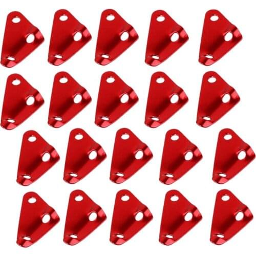 20Pcs Triple-Cornered Guyline Cord Adjuster Tent Wind Rope Buckle Triple-Cornered Rope Adjuster Fastener Rope Tensioners