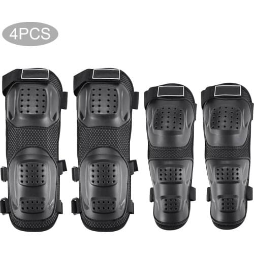 4PCs Elbow Guards Knee Pads Protection Body Armor Set For Adults Motorcycle Motocross Cycling Skating Racing Protective Gear