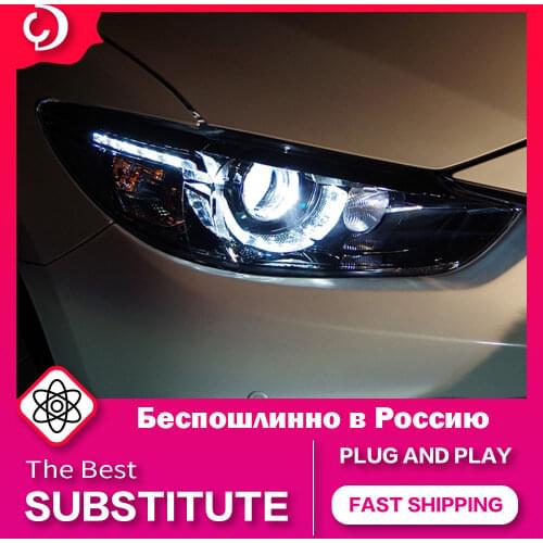 AKD Car Styling Headlights for Mazda 6 Atenza 2013-2016 LED Headlight DRL Head Lamp Led Projector Automotive Accessories