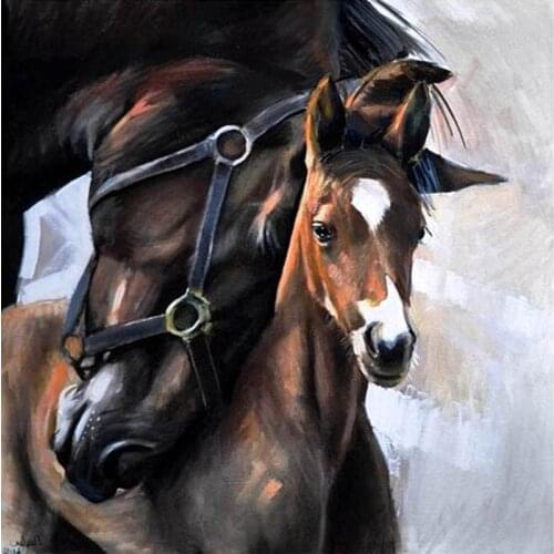 Full Square/Round Drill 5D DIY Diamond Painting "Aniaml horse" 3D Embroidery Cross Stitch 5D Rhinestone Home Decor Gift