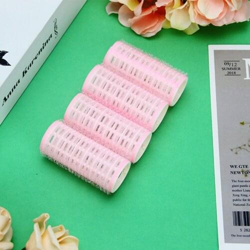 Styling Roller Roll Curler Beauty Tool 4x Self-Adhesive Hair Curler Rollers DIY Hairdressing Hair Styling Grip Clips