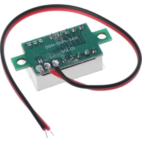 0.36\" Digital Voltmeter DC 4.5-30V 2 Wires Red LED Display Panel Voltage Meter