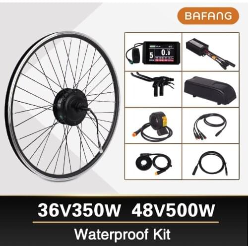 BAFANG 36V 350W 48V 500W Ebike Electric Bike Conversion Kit SWX02 8fun Brand Without Battery LCD Display RM G020.350/500.D DC
