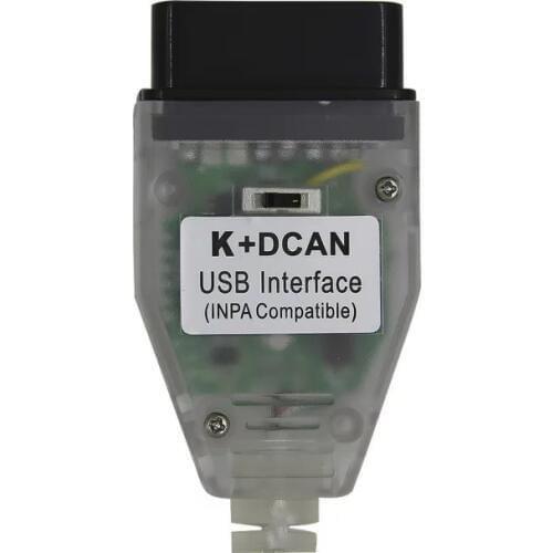For BMW INPA K+CAN With FTDI FT232RQ Chip with Switch K+D CAN USB OBD Interface INPA Compatible For BMW K-LINE Protocol