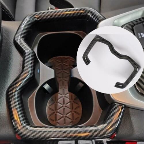 ABS 1pcs Gear Console Water Cup Holder Cover Trim Frame For Toyota RAV4 RAV 4 2019 2020 Accessories
