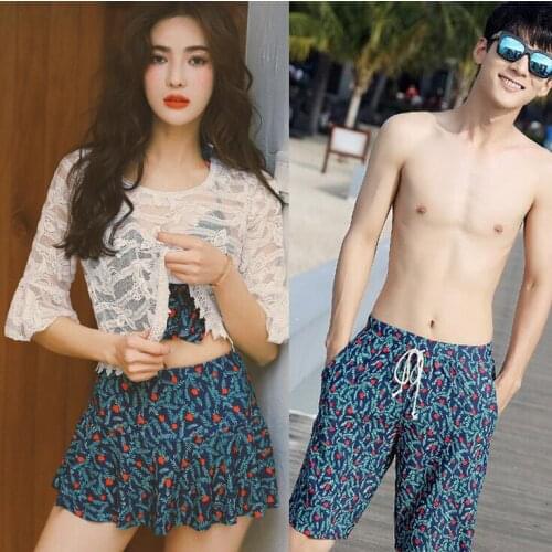 Surf Suits Surfing Swimwear Bathing Clothes Biquine Female Beach Swimsuits Women Summer New Couple Swimsuit 3pcs/set