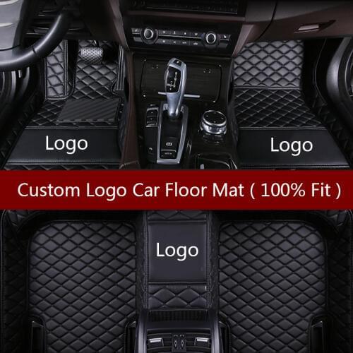 Flash mat Logo car floor mats for smart all models fortwo forfour forjeremy car-styling Custom auto foot mats carpet cover