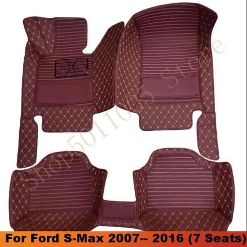 Carpets For Ford S-Max Smax S Max 2007 2008 2009 2010 2011 2012 2013 2014 2015 2016 (7 Seats) Car Floor Mats Dash Foot Pads Rug