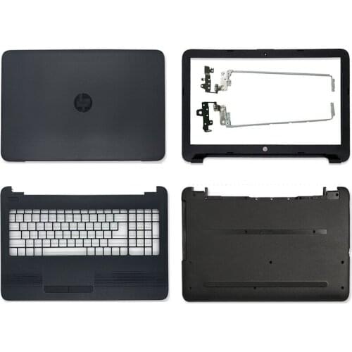 NEW For HP 15-AY 15-BA 15-BD Series Laptop LCD Back Cover Front Bezel Hinges Palmrest Bottom Case Black 859511-001 855027-001