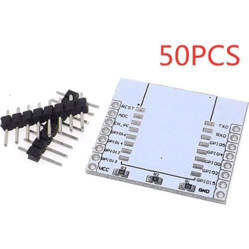 New 50PCS Serial port WIFI ESP8266 module adapter board ESP-07 ESP-12 ESP-12E (without module)