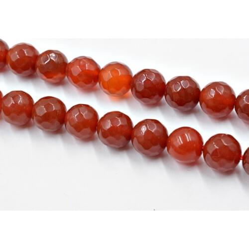 Natural Stone Beads Faceted Rubys Jades Round Beads for Jewelry Making 15.5inch Pick Size 4 6 8 10 12mm