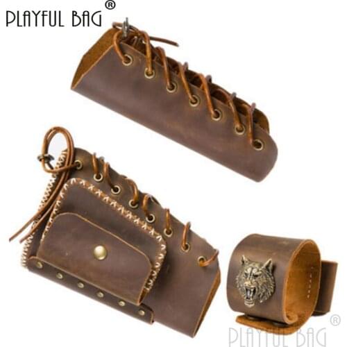 PB Playful bag Clever tiger 98K cowhide stock bag Tactical CS sport accessory Decorative CS bag Toys equipment QF27S