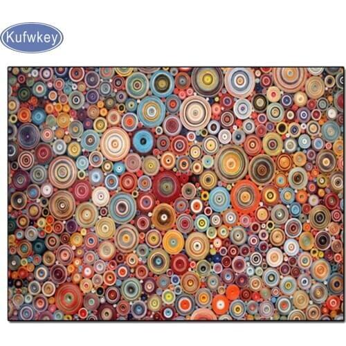 Kufwkey Full Square Diamond Embroidery Muslim Icon Diy 5D Diamond Painting Cross Stitch Mosaic Arts Decorative