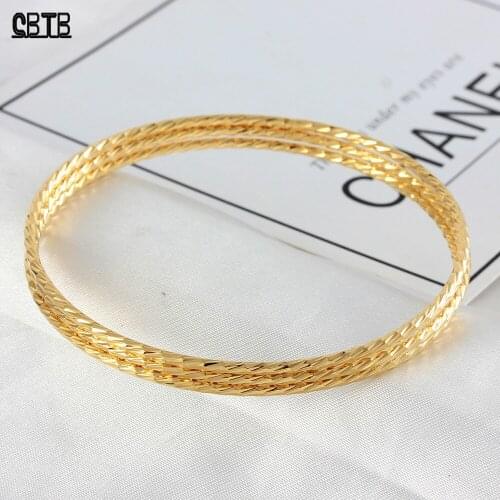 Simple and Fashionable Golden Multi-layer Jewelry Ladies Lucky Bracelet Islamic Muslim Party Wedding Holiday Gift Wholesale