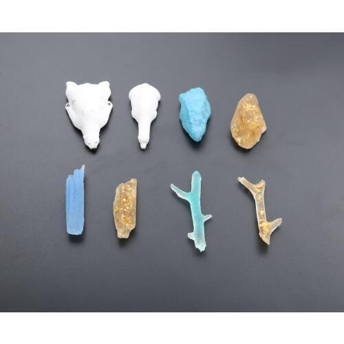 Transparent Silicone Mould Dried Flower Resin Decorative Craft DIY Polar bear Tree branches stone epoxy resin molds for jewelry