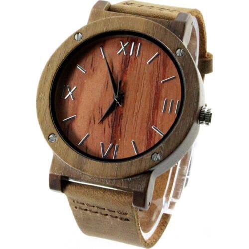 Dropshipping Walnut Wood Watches for Men 2020 Ecofriendly Fashionable Handmade Bamboo Wooden Wrist Watch