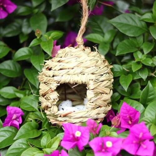 Spherical bird nest handmade woven bird cage bird nest