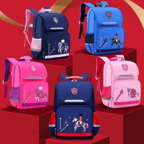 Boy School Bags Child Pink Nylon Printing Girl Backpack Kindergarten Student Cute Girls Childrens Schoolbag Waterproof Kid