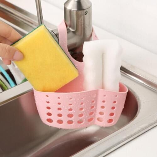 Kitchen Sink Storage Rack Sponge Wipe Layout Drainer Rack Hanging Bathroom Debris Rack Kitchen Organizer Tool Accessories