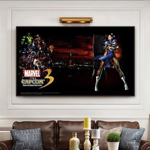 Marvel Superhero Avengers Poster Iron Man Canvas Painting Cracked Background Wall Art Deco Picture Home Decor