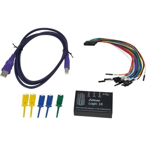 USB Logic Analyzer Multi System Compatible Official Version Sampling Rate 100 MHz 16 Channel For ARM FPGA