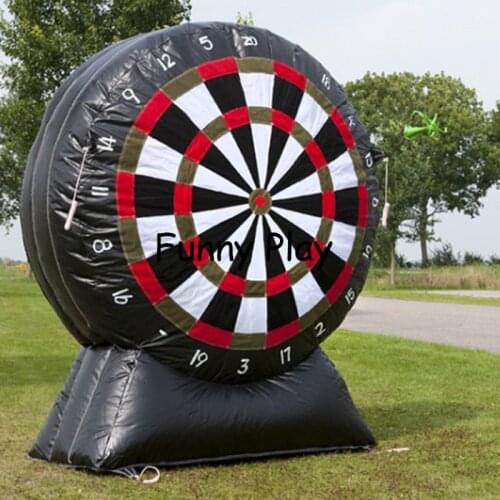 High quality Inflatable Soccer Dart Game Inflatable Golf Foot Dart Board For Outdoor Activity kick goal