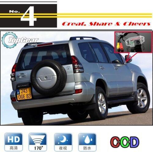 High Quality Rear View Back Up Camera For PAL / NTSC| CCD + RCA Car Camera For TOYOTA Land Cruiser Prado LC 90 120 150 1996~2015