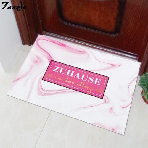 Zeegle Door Mat Europe Bathroom Carpet Absorbent Kitchen Mat Rug Waterproof Bathroom Floor Mat Non-Slip Rubber Ground Mat