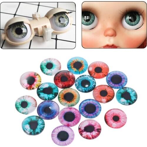 20Pcs Glass Doll Eyes Animal DIY Crafts Eyeballs For Dinosaur Eye Accessories Jewelry Making Handmade 8/12/18mm