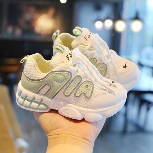 2020 Autumn New Boys Girls 1-8 years old tide kids shoes soft bottom Fashion Breathable Sneakers Non-slip Toddler Running Shoes