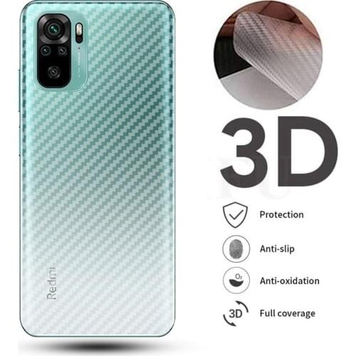 5Pcs/lot 3D Clear Carbon Fiber Screen Protector For Xiaomi Mi Redmi Note 9S 8T Back Cover Protective Guard Film Redmi Note 8 Pro