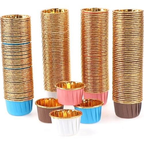 50/100PCS/Pack Muffin Cupcake Liner Cake Wrappers Baking Cup Tray Case Cake Paper Cups Pastry Tools Party Supplies New 2021