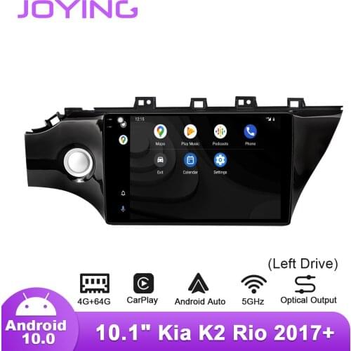 Android10.0 Car 10.1 Inch Head Unit 1280*800/4GB RAM&64GB ROM IPS Radio GPS Navigation Tape Recorder For Kia K2 Rio 2017+ DSP
